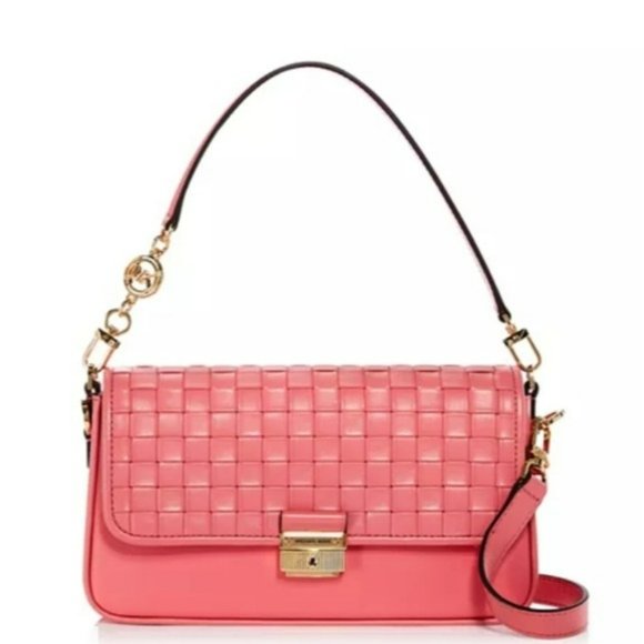 Michael Kors Handbags - MICHAEL Michael Kors Bradshaw Small Leather Convertible Shoulder Bag -Berry